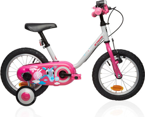 Btwin Gira 2 Kids' 14-Inch Bike - Pink 2017 First Bike bike