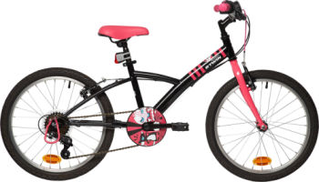 Btwin Mistigirl 320 20-inch Bike - Black/Pink