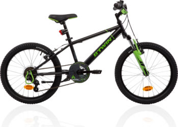 Btwin Racing Boy 500 Kids' 20-Inch Bike - Black/Green