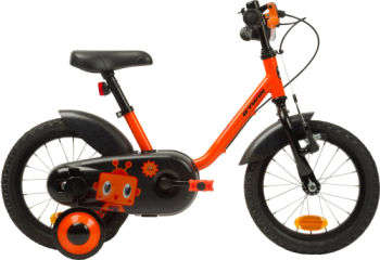 Btwin Robot 14-Inch Children's Bike - Orange