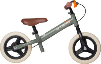 Btwin Run Ride Cruiser Kids' 10-Inch Balance Bike - Khaki