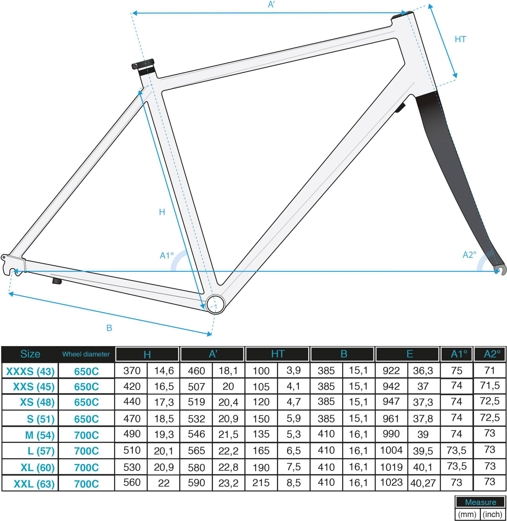 btwin triban 5 size guide