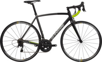 Btwin Ultra 900 Aluminium Frame Road Bike - Black/Grey/Yellow