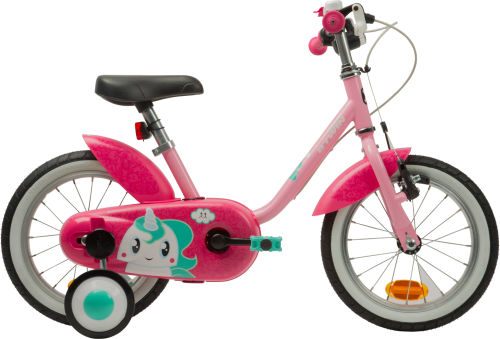 Btwin Unicorn 14-Inch Children's Bike - Pink 2017 First Bike bike