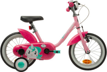 Btwin Unicorn 14-Inch Children's Bike - Pink